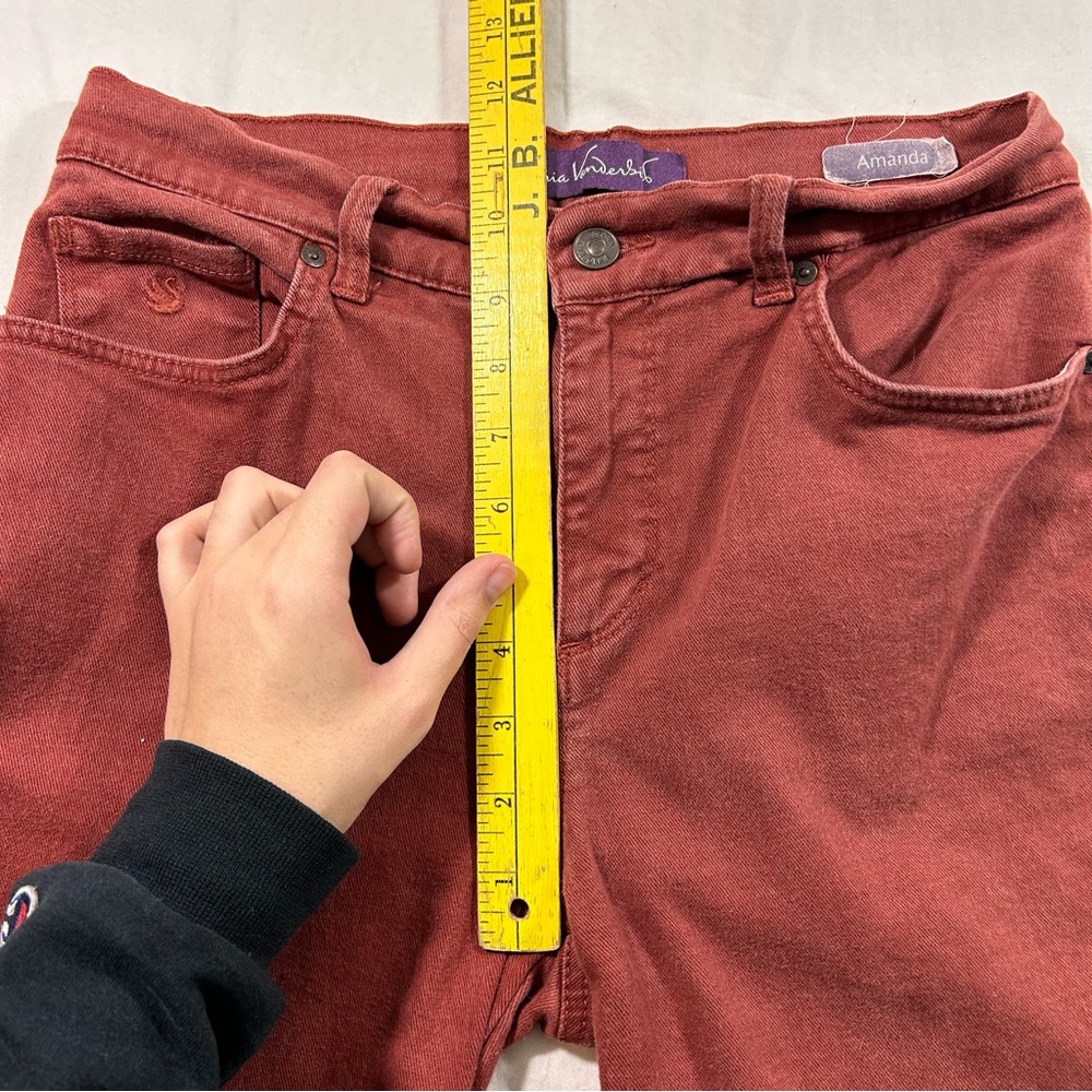 Gloria Vanderbilt Women's Red Ankle Pants - Picture 4 of 6